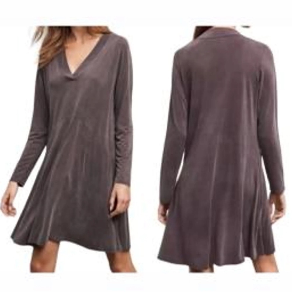 Dolan left coast collection Large dark purple dress long sleeve